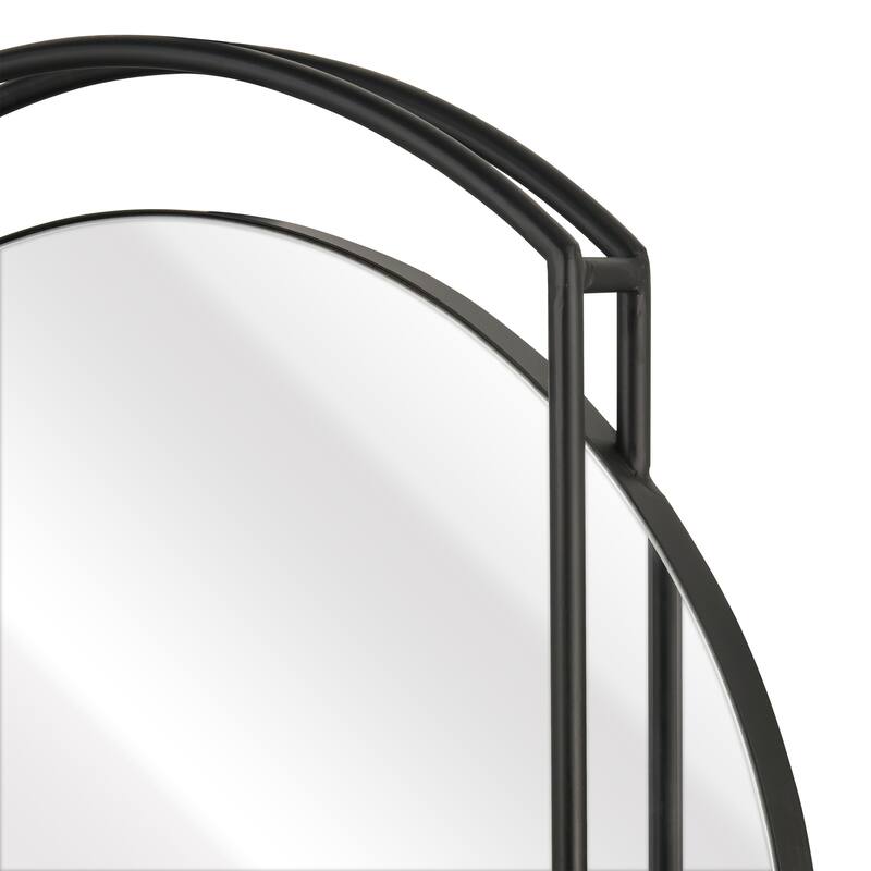 Elk Home Jiri Black Finish Metal 23.75 Inch Wide Mirror