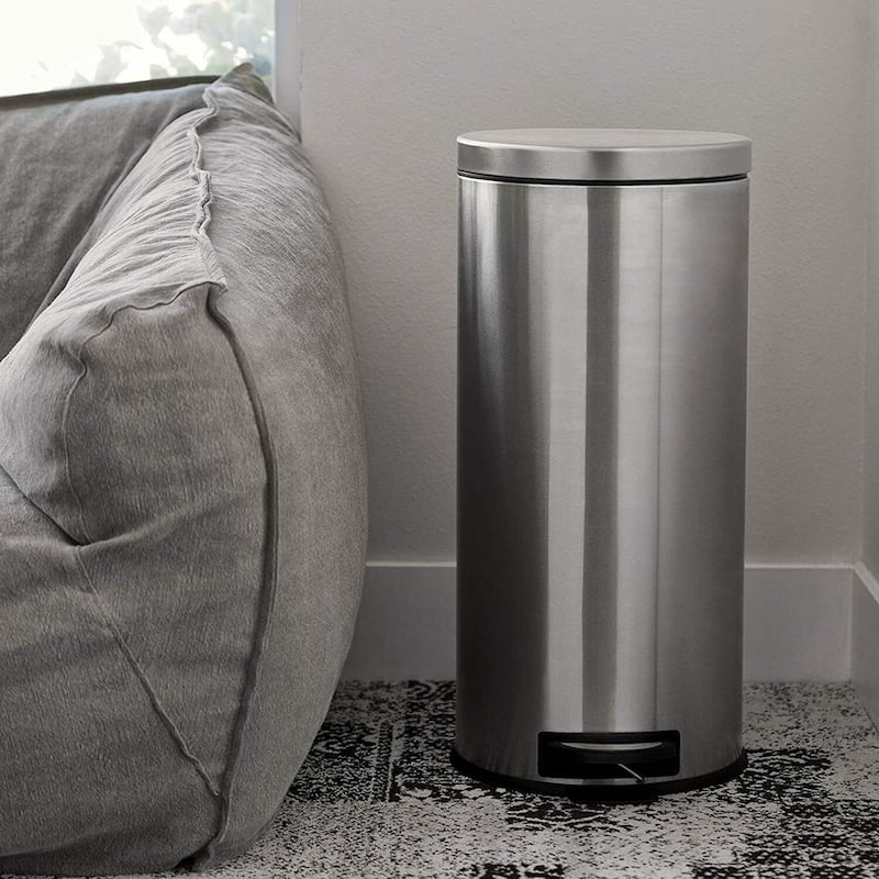 NINESTARS CB-SOT-30-1/5-1 Step-on Trash Can (8 & 1.3-gal) Combo