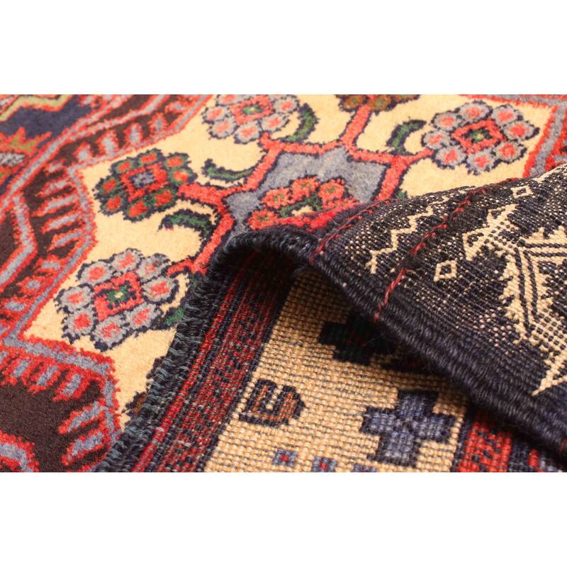 ECARPETGALLERY Hand-knotted Teimani Dark Navy Wool Rug - 2'10 x 4'6