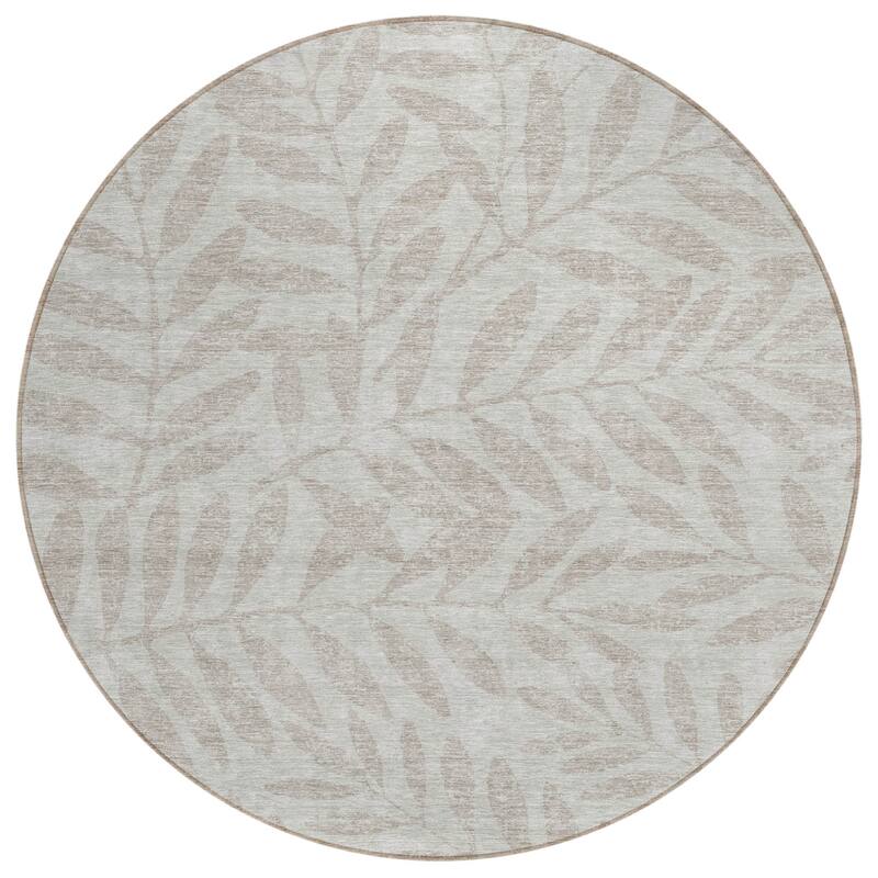 HomeRoots Floral Transitional Rectangle Outdoor Rug