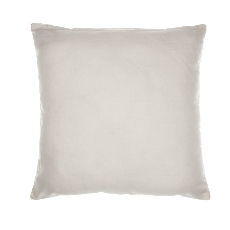 Handwoven Checkered Square Throw Pillow Cover - 20" - Yellow and Gray