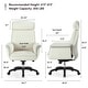 preview thumbnail 15 of 16, Eureka Ergonomic Leather Executive Swivel Office Chair Adjustable Home Sofa Chair, High Back Pillow Back