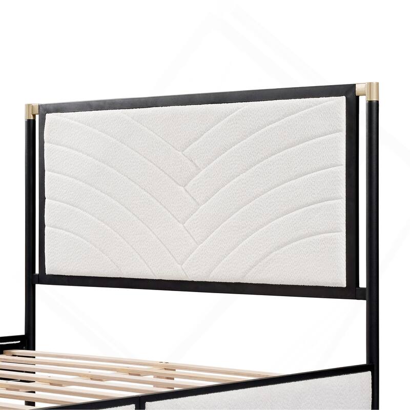 Comfortable Bed with Headboard for Peaceful Sleep