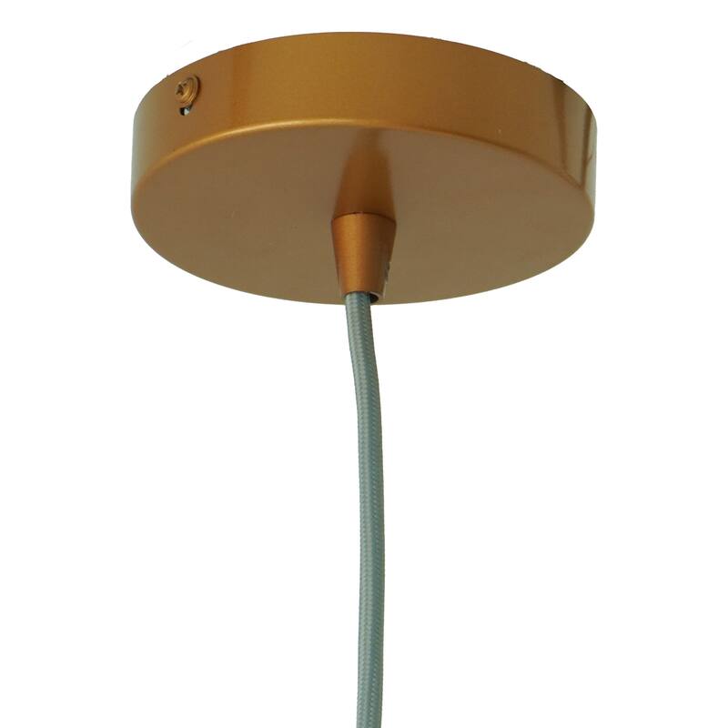 Jasmine Bronze Pendant Light with Ribbed Glass Shade