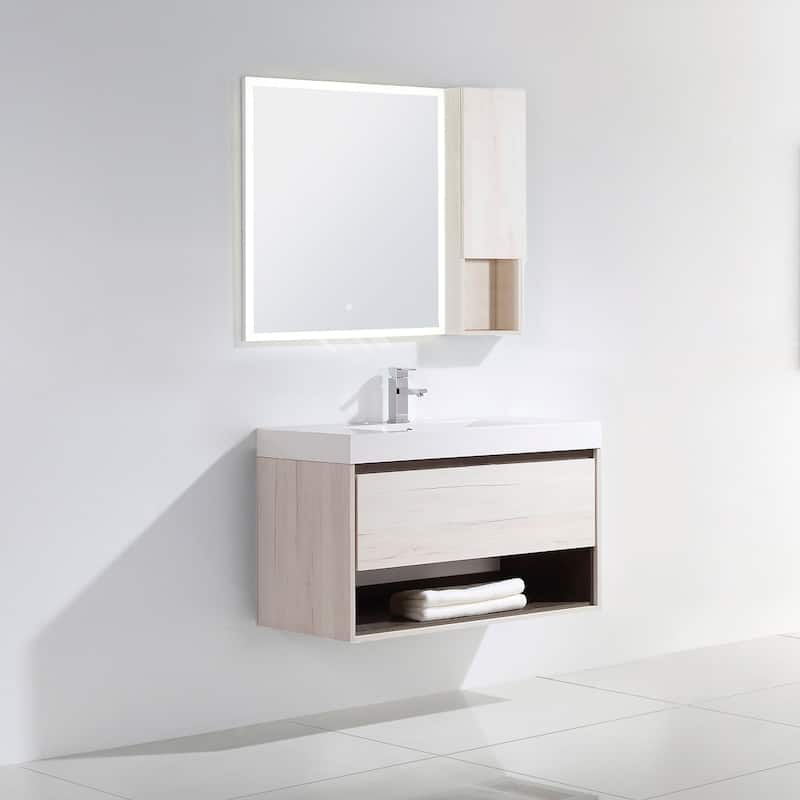 Laila 36" Single Bathroom Vanity Set - Off White