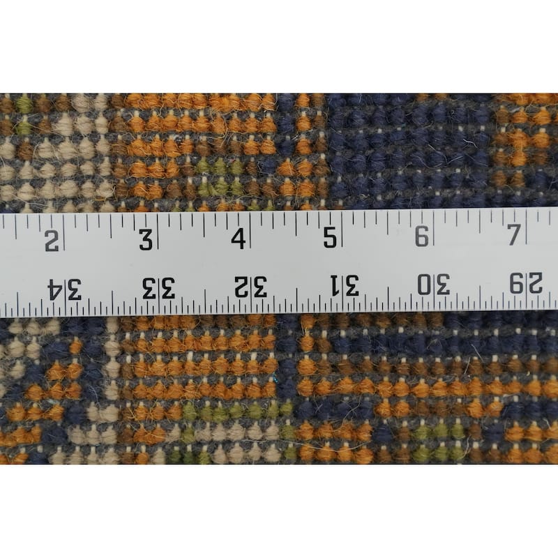 Hand Knotted Oriental 100% Wool Carpet Transitional All-Over Green Oushak Area Rug - 14' 10'' X 11' 9''