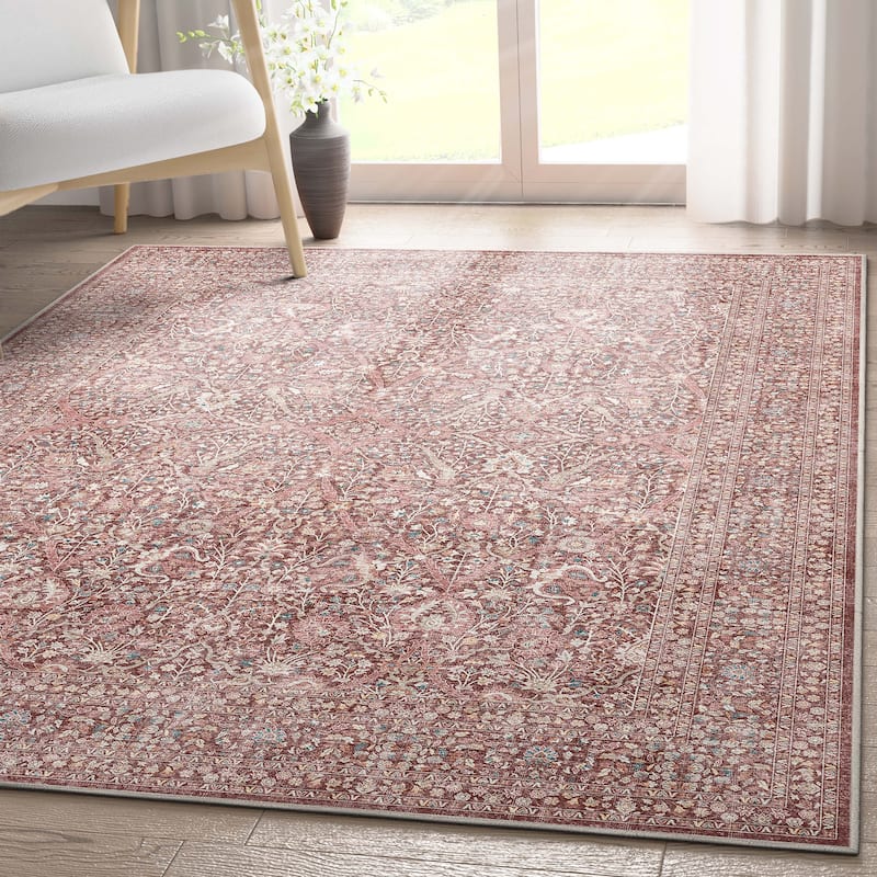 Well Woven Asha Isolde Vintage Oriental Flat-Weave Area Rug