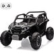 preview thumbnail 5 of 28, 2 Seater Kids Electric UtV, 24V 4WD Ride On Car with Remote Control Black