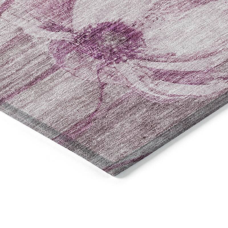 HomeRoots Floral Transitional Rectangle Outdoor Rug