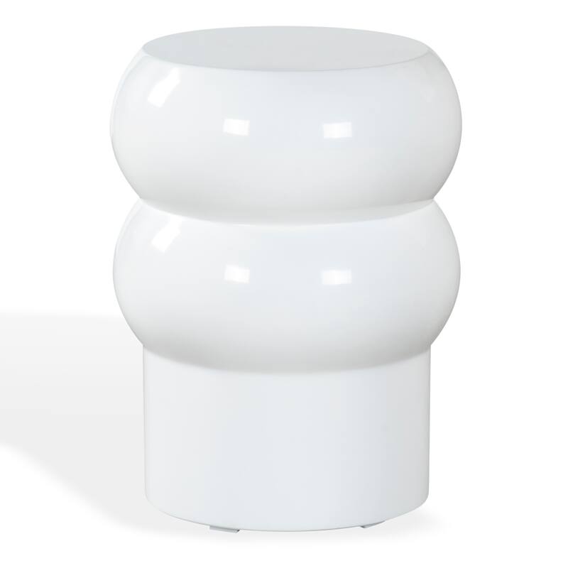 SAFAVIEH Couture Joyrosa Concrete Accent Table - 13"W x 13"D x 17"H