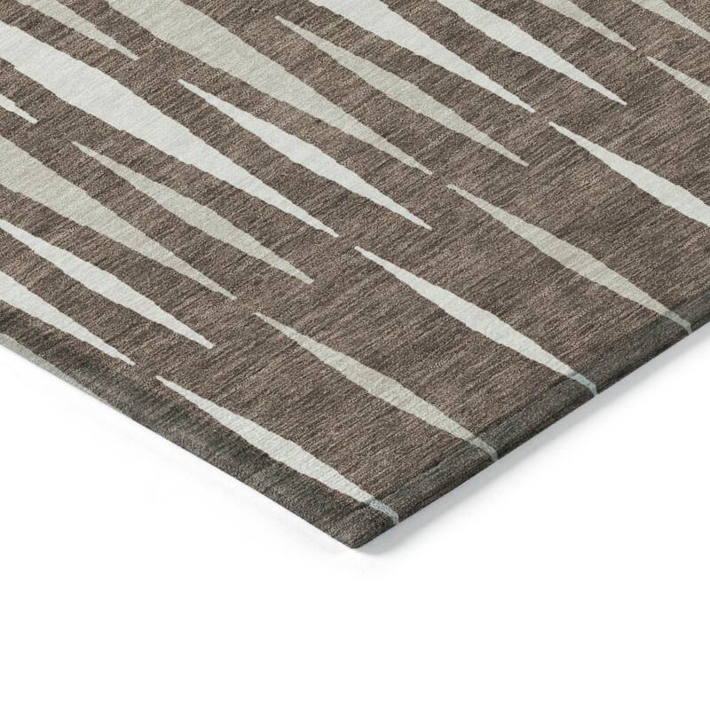 HomeRoots Geometric Transitional Rectangle Outdoor Rug