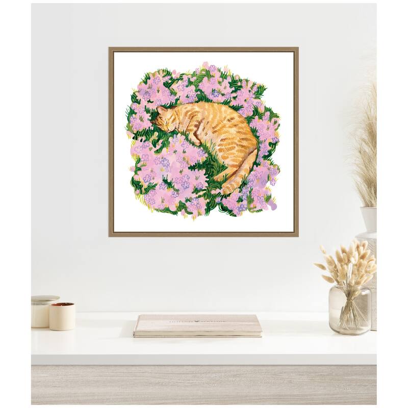 Kate and Laurel Dream on the Meadow by Lucia Gianello Framed Canvas Wall Art Print