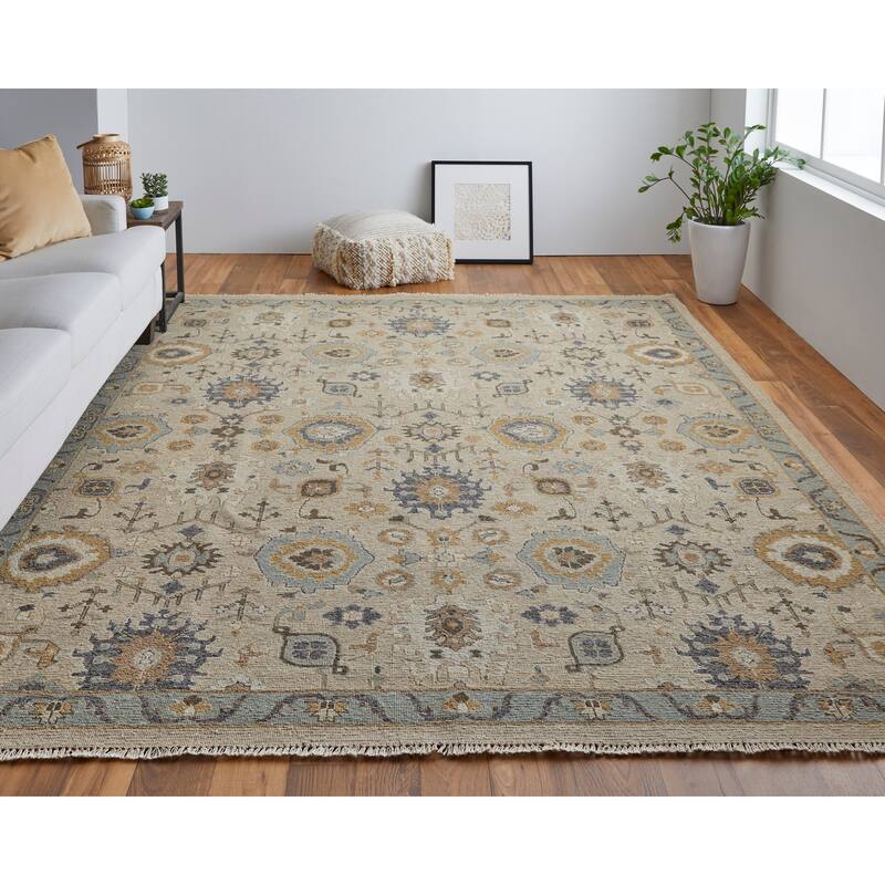 Grand Bazaar Aleska Hand Knotted Oriental Traditional Area Rug