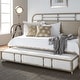 preview thumbnail 26 of 40, Vintage Series Distressed Metal Twin Metal Trundle White