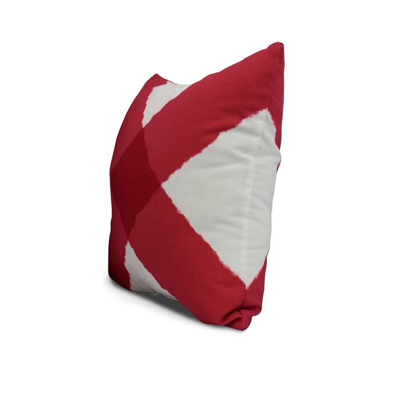 16 x 16 Inch X Marks the Spot Geometric Print Outdoor Pillow