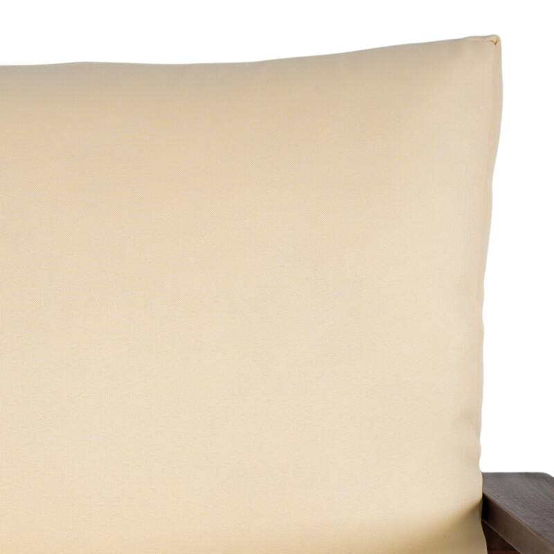 GDFStudio - Acacia Wood 27.6" Outdoor Lounge Accent Chair