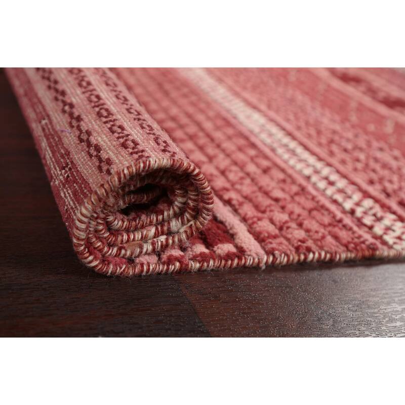 Geometric Oriental Gabbeh Kashkoli Area Rug Wool Hand-knotted Carpet - 3'2" x 4'9"