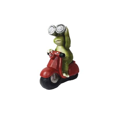 8.9" Solar Scooter Frog