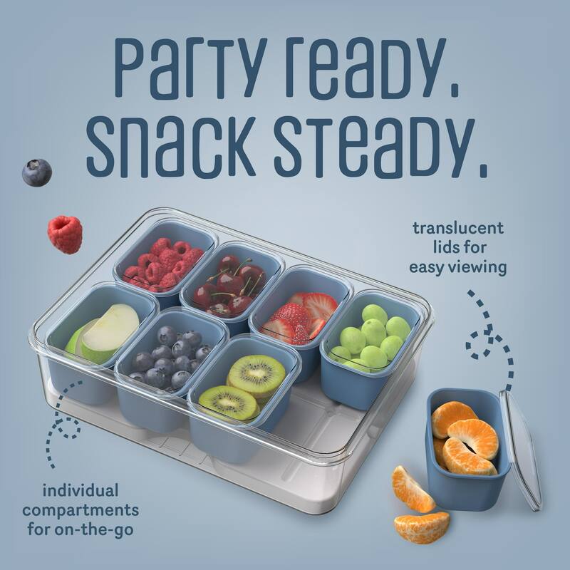 COOK WITH COLOR Snackle Box for Kids Lunch Box and Snack Container