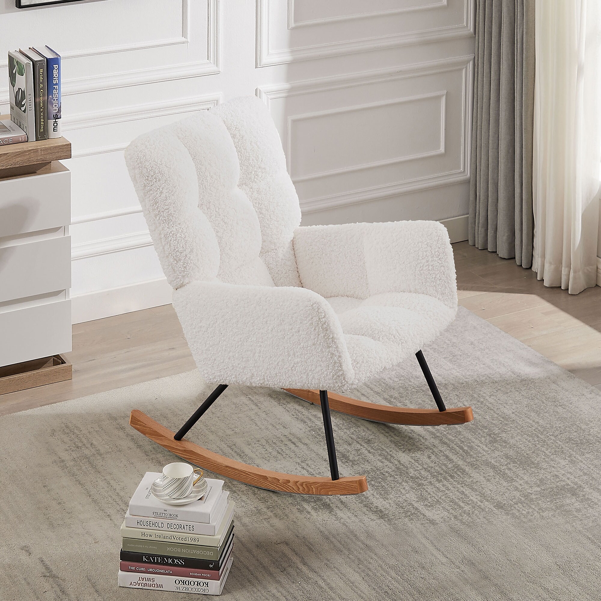 Beige nursery glider sales
