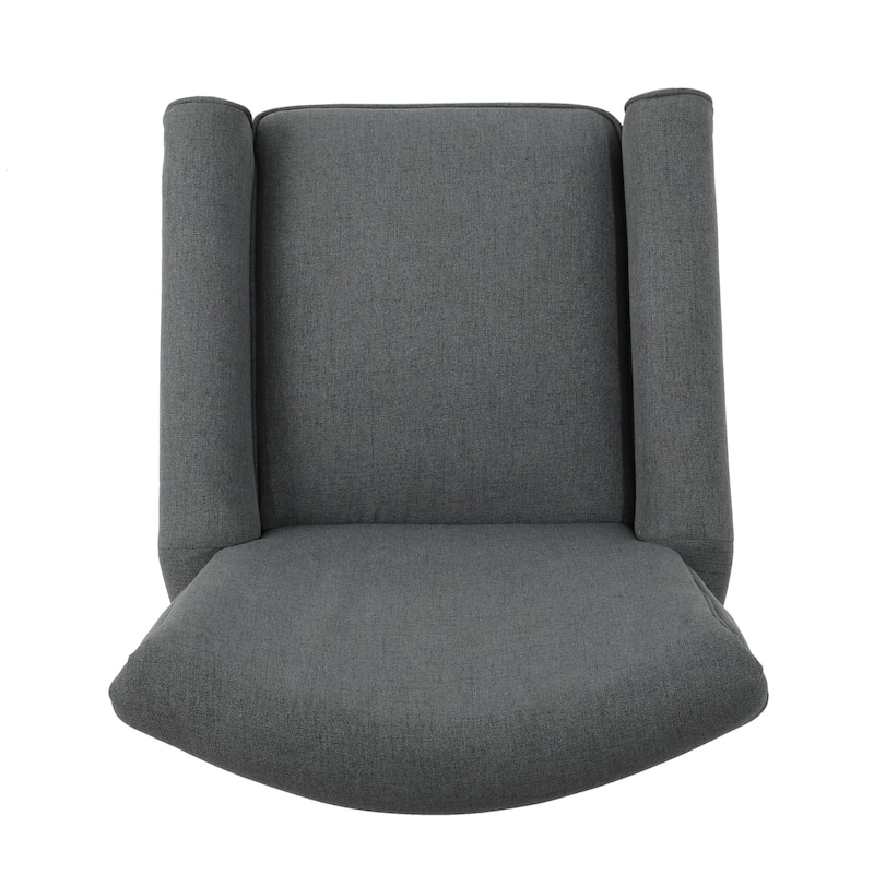Recliner Chair for Small Spaces, Upholstered Manual Recliner with Armrests, Fabric Single Sofa Chair for Living Room