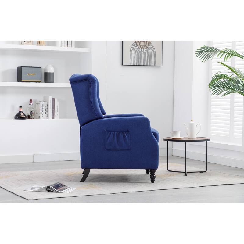 Modern Comfortable Upholstered Accent Chair/ Velvet Accent Chair with Footrest for Living Room