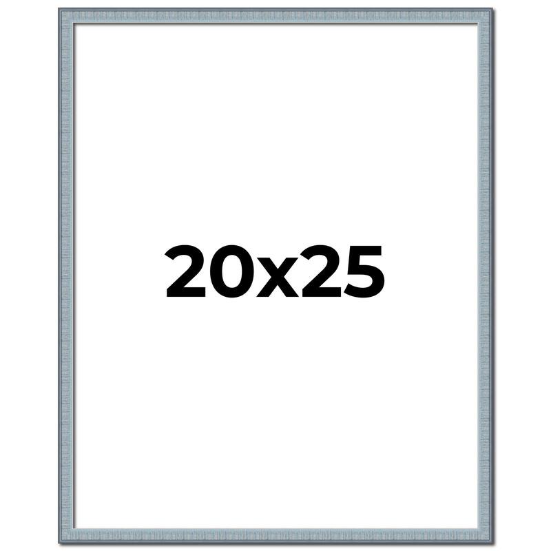 20x25 Frame Rustic Sky Blue Solid Wood Picture Frame | 0.75 Inch
