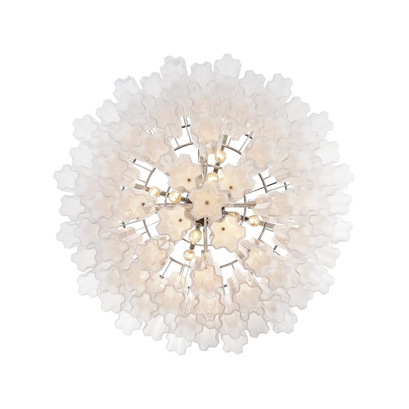 Addis 16 Light Polished Chrome Chandelier - 32"W x 21.5"H x 32"D