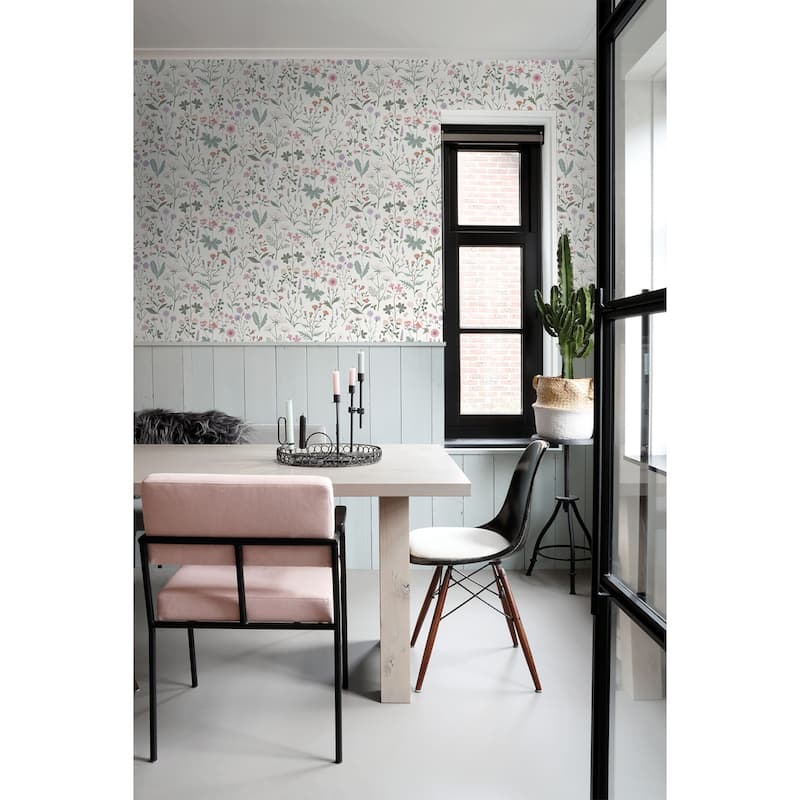 Letitia Purple Summer Meadows Wallpaper