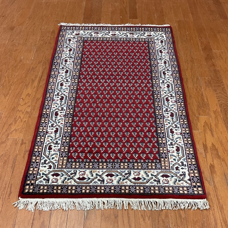 HERAT ORIENTAL Handmade Geometric Mir Wool Rug 3' X 5'4