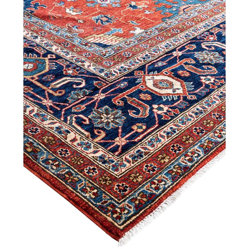 Serapi One-of-a-Kind Hand-Knotted Area Rug - Red - 10' 1" x 13' 10"