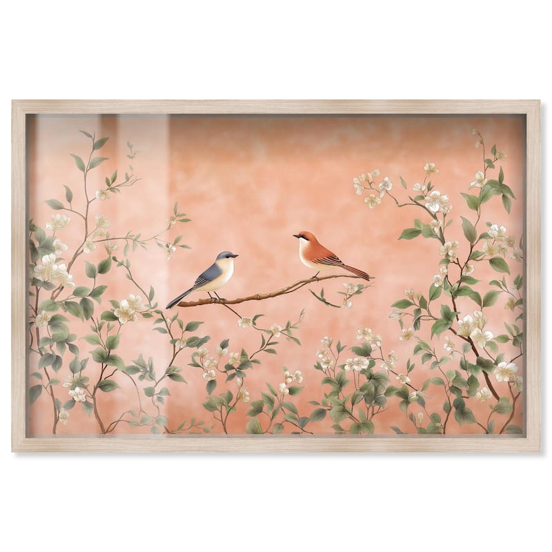 Perch in the Trees Shadowbox by Art Remedy - Natural - 24" x 16"