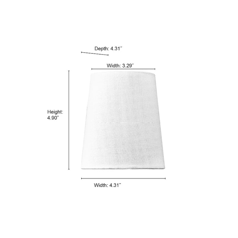 1 White Linen Shade