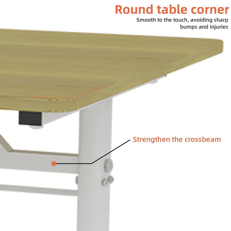 Adjustable Study Desk for Kids & Adults - Height-Adjustable, Multi-Purpose Home/Office Desk, Compact Design