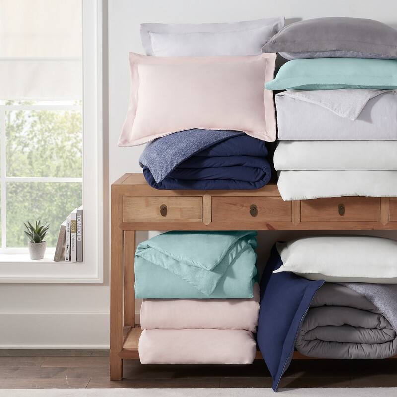 Serta Supersoft Cooling Bed Set, Reversible Duvet Set
