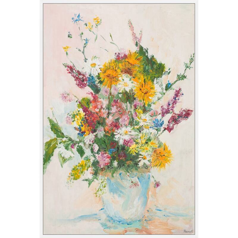 Winners Never Quit Floater Framed Print on Canvas