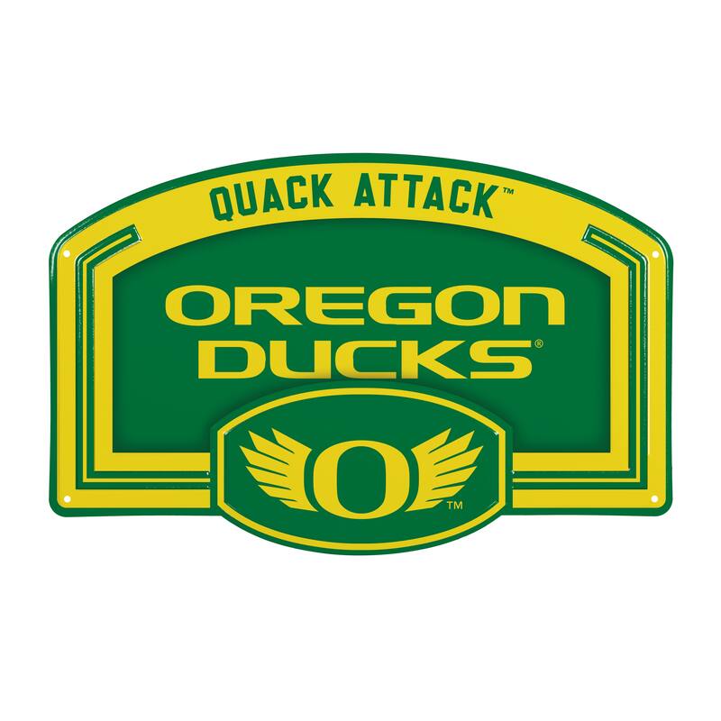 University of Oregon Embossed Steel Wall Sign, 11" x 17"