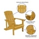 preview thumbnail 14 of 16, All-weather Poly Resin Wood Outdoor Adirondack Chair (Set of 4)