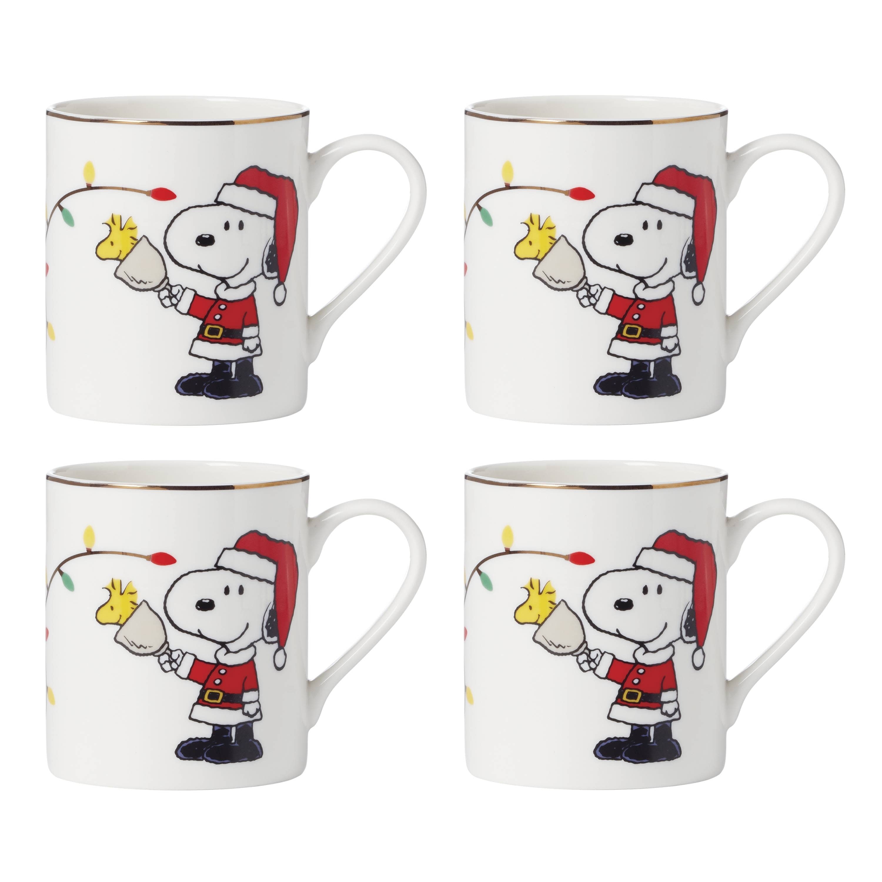 Lenox Snoopy Christmas 12-Piece Dessert Set - On Sale - Bed Bath