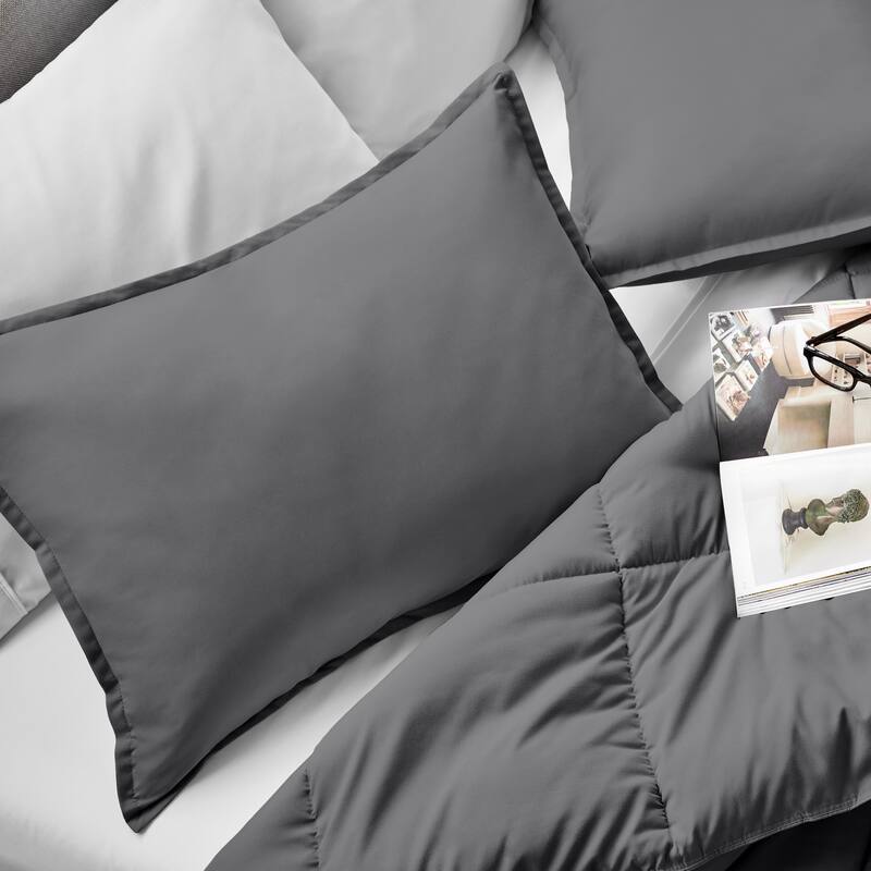 Bare Home Double Brushed Pillow Shams (Set of 2)