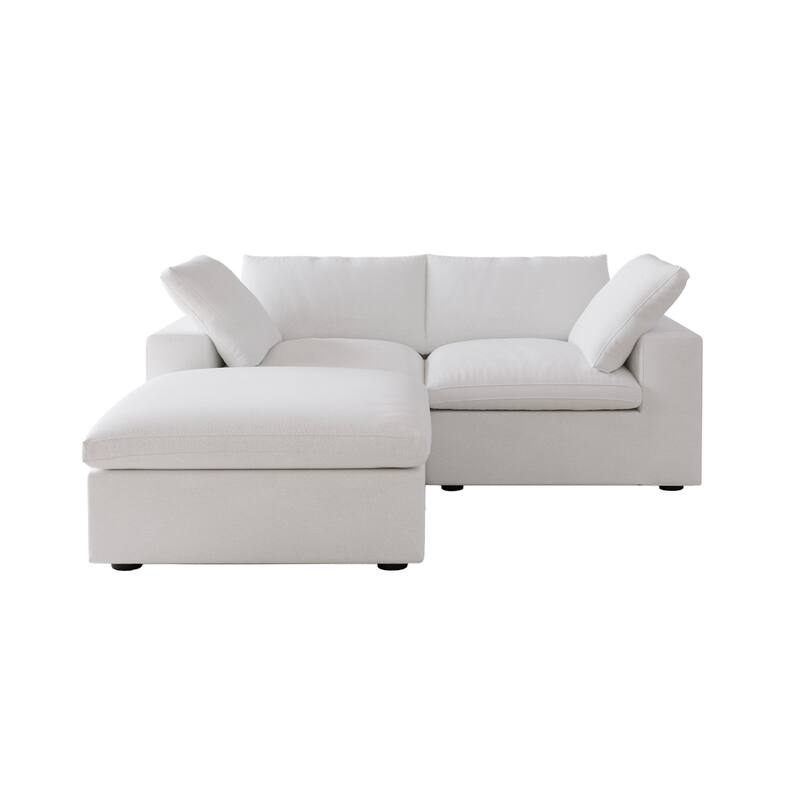 Down Filled White Sectional Sofa On Sale Bed Bath & Beyond 40155972