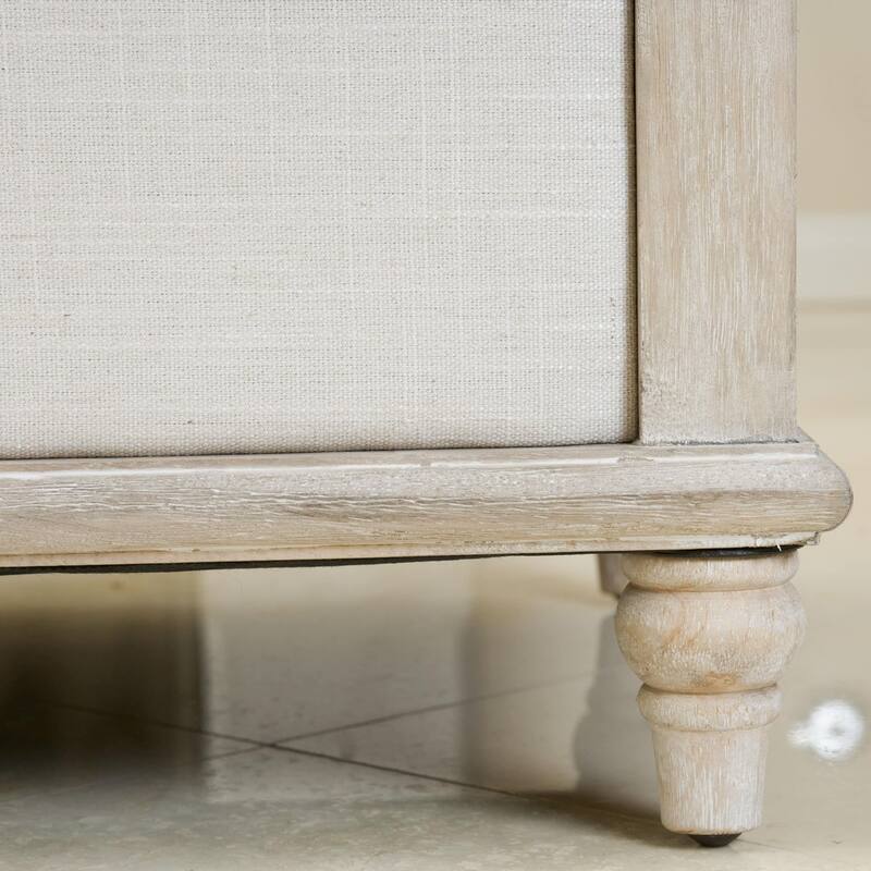 Abilene Fabric Storage Ottoman Bench by Christopher Knight Home