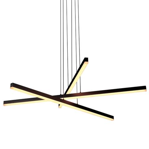 VONN Lighting VMP25030BL Sirius 40" Integrated LED Pendant in Black