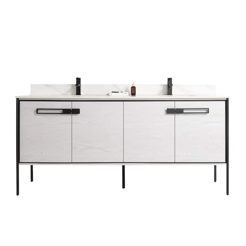 Fine Fixtures Oakville Bathroom Vanity with White Ceramic Sink