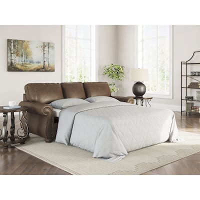 Signature Design by Ashley Shadsburne Brown Queen Sofa Sleeper - 92" W x 38" D x 39" H