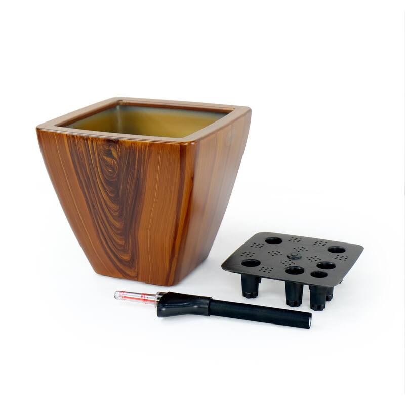 2-Pack Smart Self-watering Square Cone Planter Pot