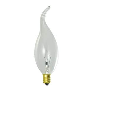 Bulbrite Pack of (14) 25 Watt Dimmable Clear CA11 Candelabra (E12) Incandescent Bulb