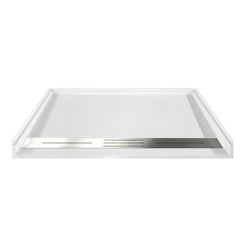 Transolid FTD6036 61-1/2" x 37-1/2" Rectangular Shower Base with - White