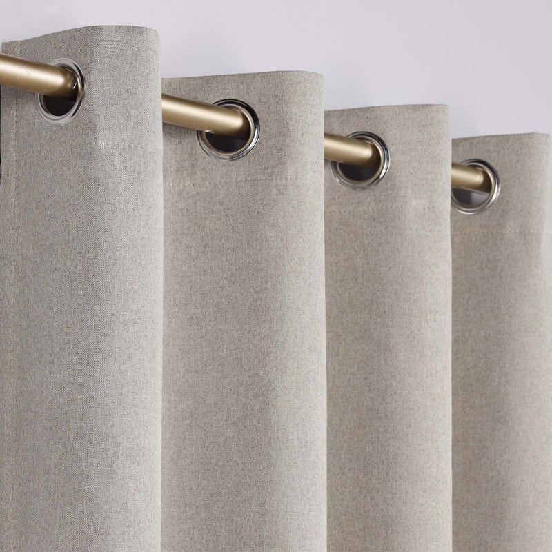 Superior Neal 100% Blackout Grommet Curtains, Set of 2 Panels