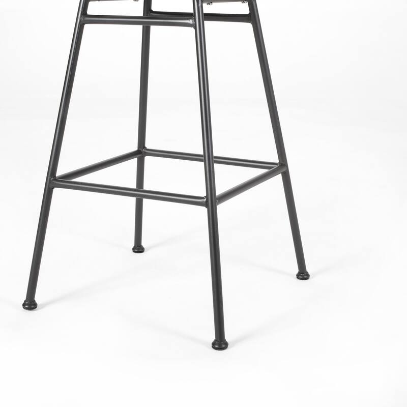 Sawtelle Outdoor Wicker Barstools (Set of 2) by Christopher Knight Home
